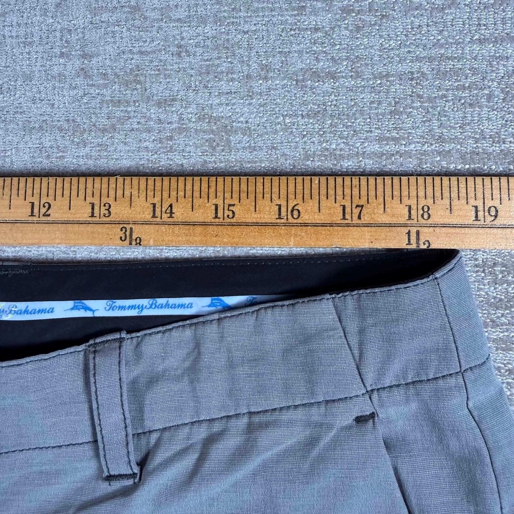 Tommy Bahama Shorts Mens 36/10 Gray Stretch Hybrid Flat Front Casual T821037 - Picture 10 of 13